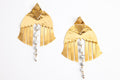 24K gold Campana Earrings